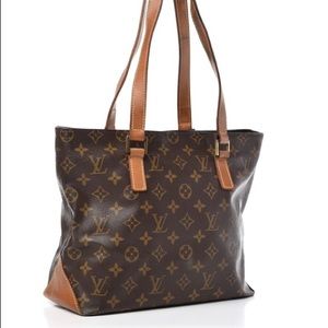 Authentic LOUIS VUITTON Monogram Cabas Piano Bag #DU0092